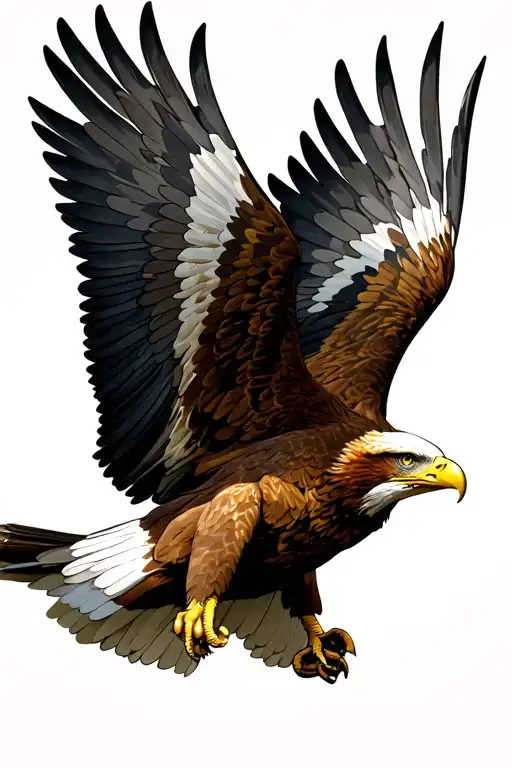 Chain Turning Into Flying Eagle