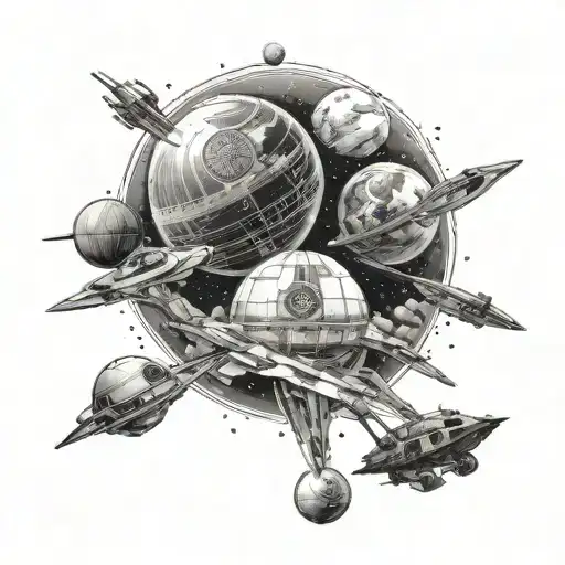 Star Wars Planets Scene