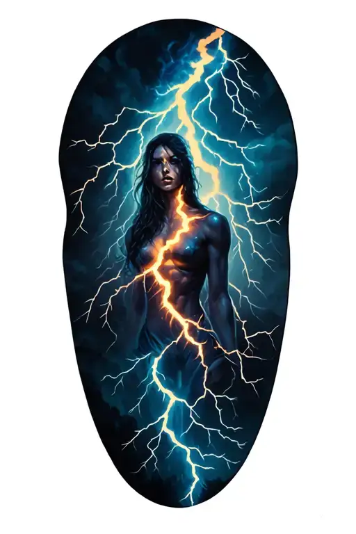 Storm With Lightning Bolts