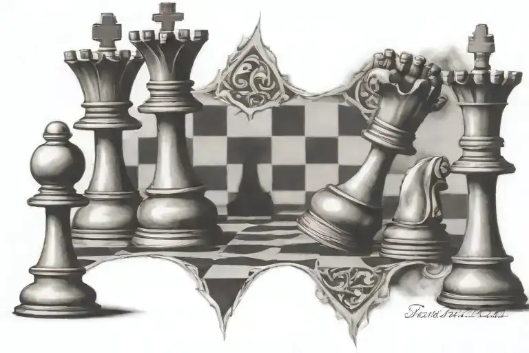 Chess Pieces Hidden Message