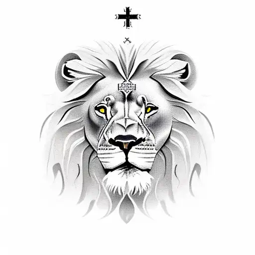 Lion And Cross