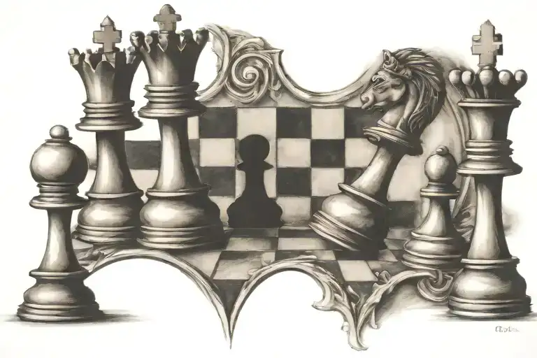 Chess Pieces Hidden Message