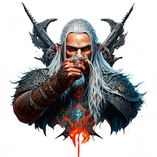 Witcher 3 Video Game Custom Piece