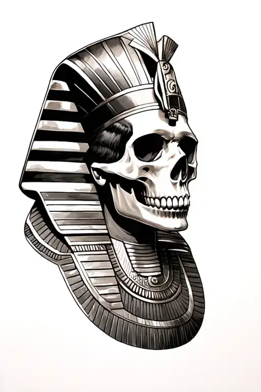Skull Egyptian Pharaoh