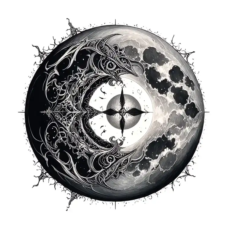 Witchy Moon Fantasy Dark