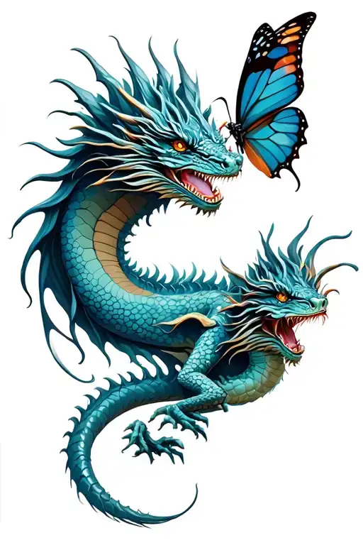 Dragon And Butterfly Resting