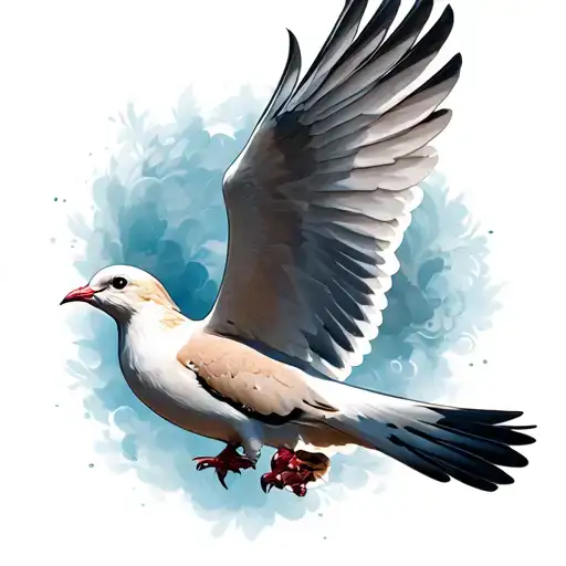 Dove Flying