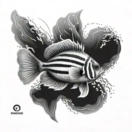 Tropical Fish Swimming