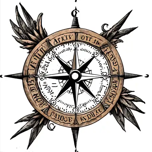 Torse Sentence Around The Arm With A Compass