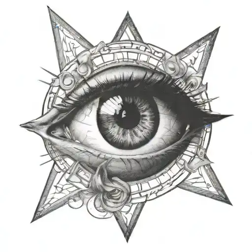 All Seeing Eye Symbol Integrated