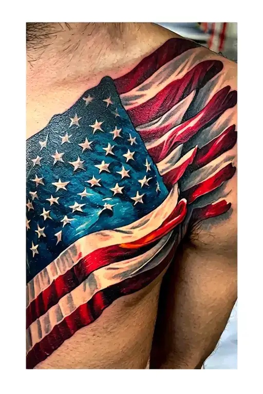American Flag Upper Arm Sleeve