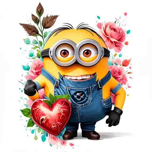 Kevin Minion Heart