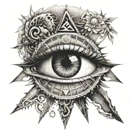 All Seeing Eye Symbol Integrated