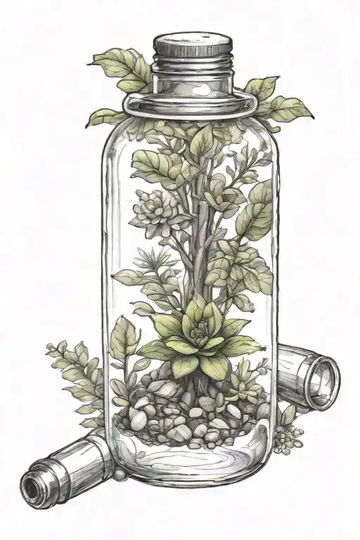 Mini Terrarium In A Water Bottle