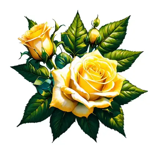 Yellow Roses Light Blue Star