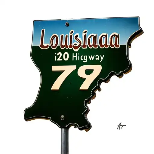 Louisiana I20 And Highway 79 Sign