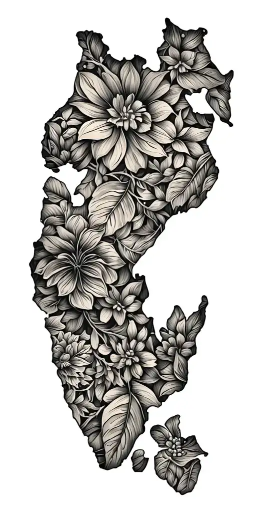 Africa Continent Filled With African