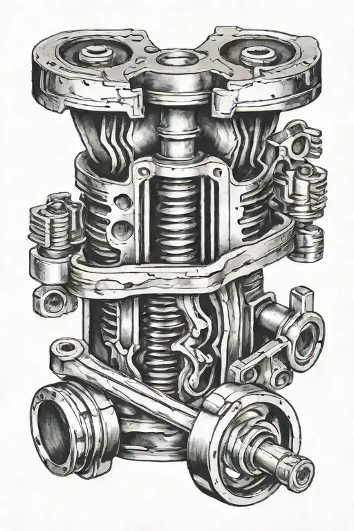 Piston And A Wrench