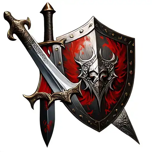 Ares God Of War Sword Shield