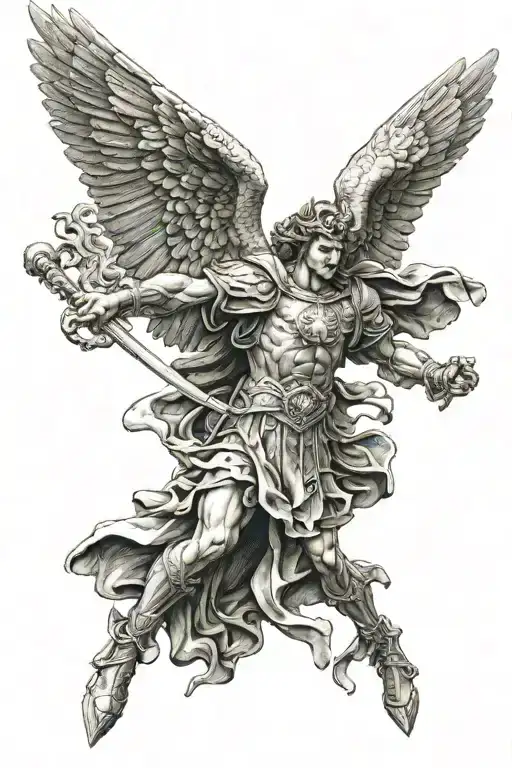 Saint Michael Killing Satan