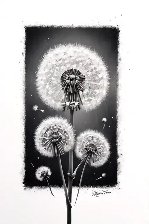 Dandelion Blowing