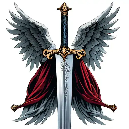 Angelic Medieval Sword