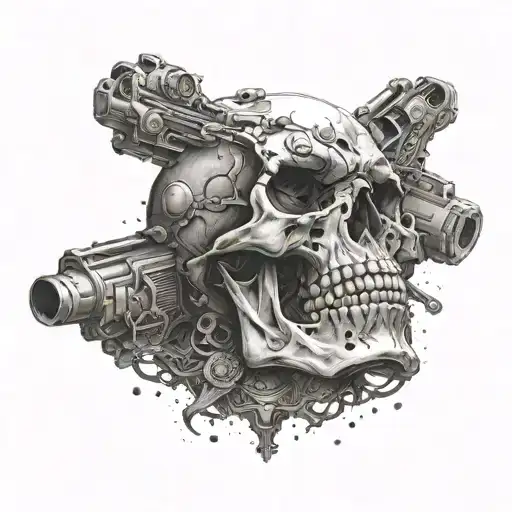 Skull Gun Surrounded