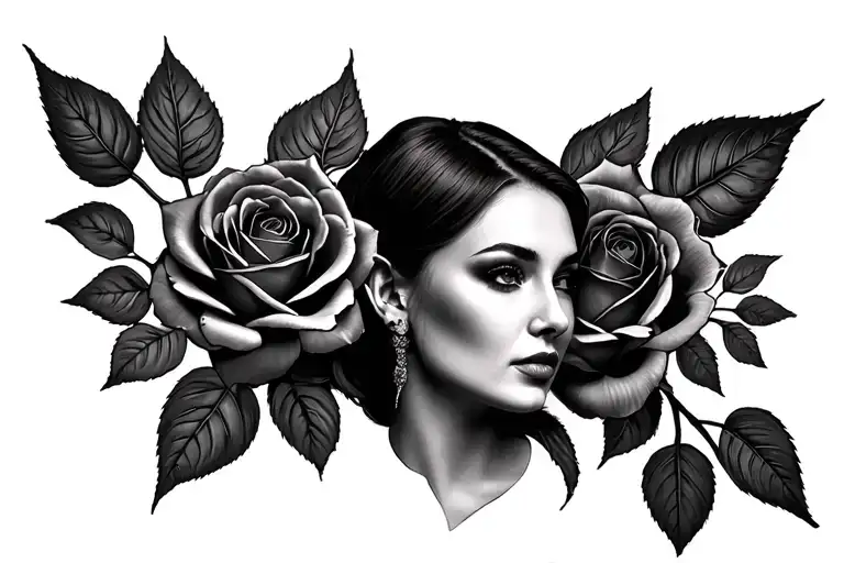 Jayne With Roses