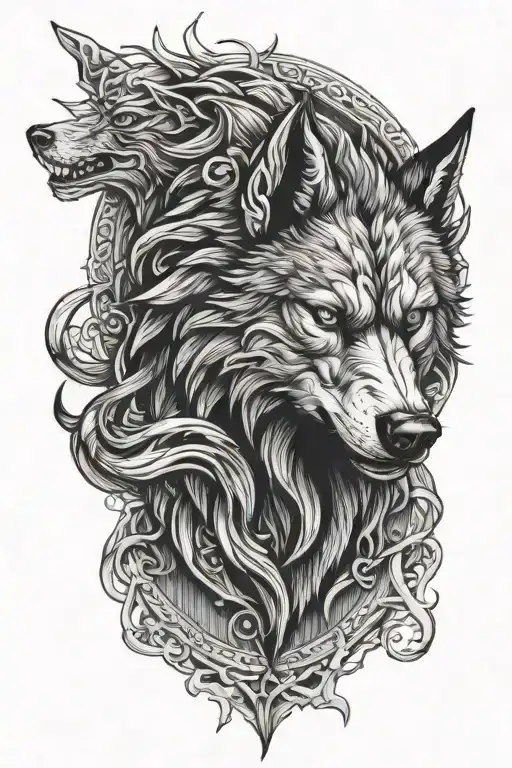 Fenrir Viking Norse Wolf