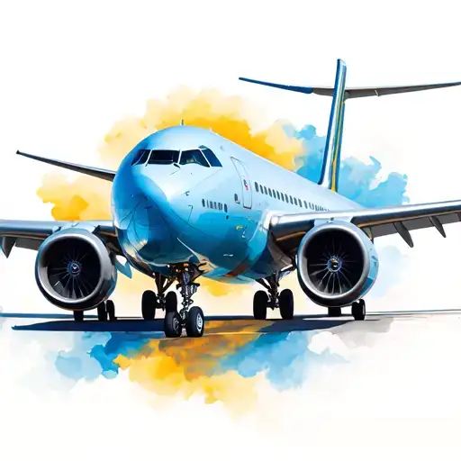 Airbus A321 Aircraft With Thomas Cook