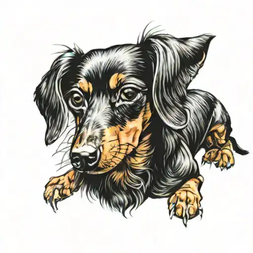 Dachshund With Anime One-piece