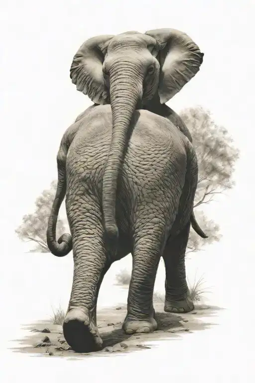 Small Elephant Walking