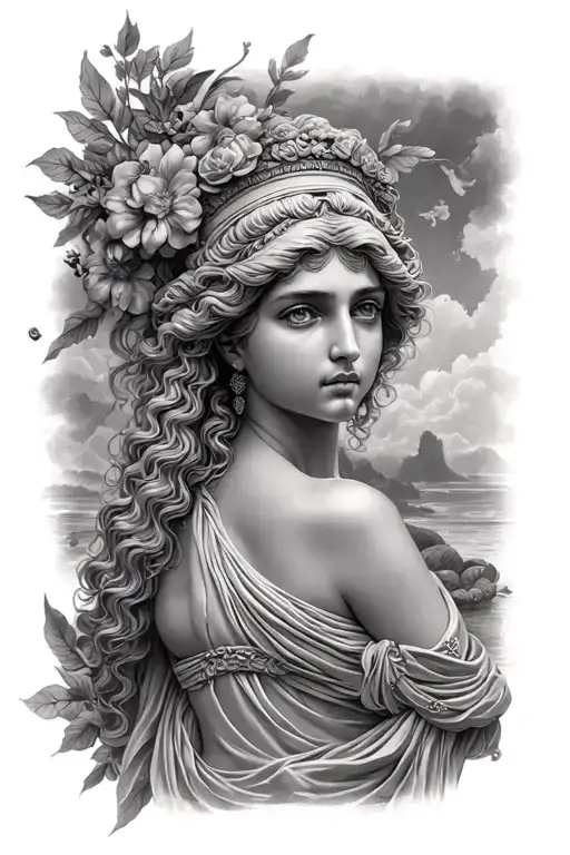The Greek Goddes Euphrosyne