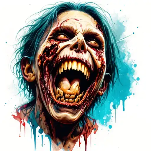 Decaying Zombie Laughing