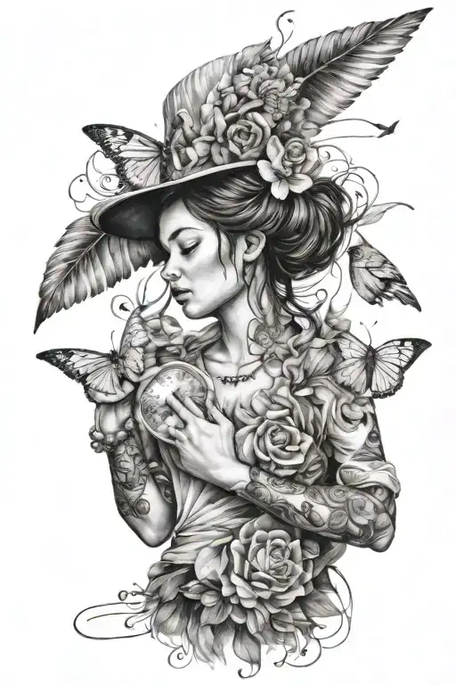 A Dreamer Girl Holding Her Dreams Catching Success