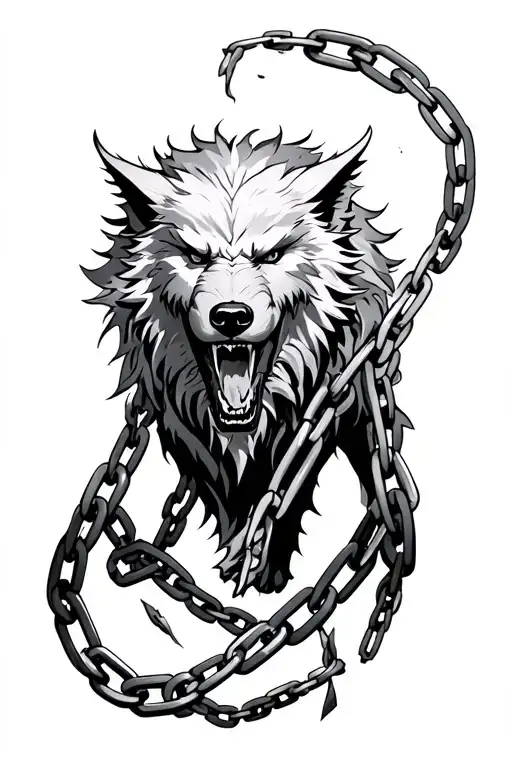 Fenrir Breaking Out Of Chains