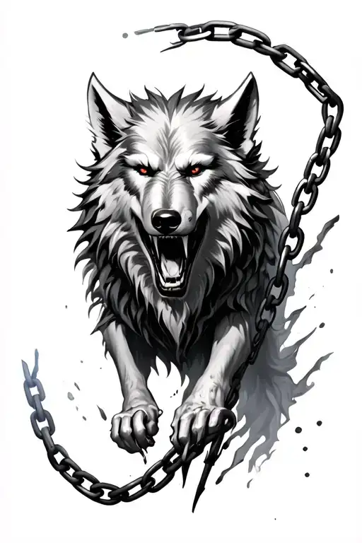 Fenrir Breaking Out Of Chains