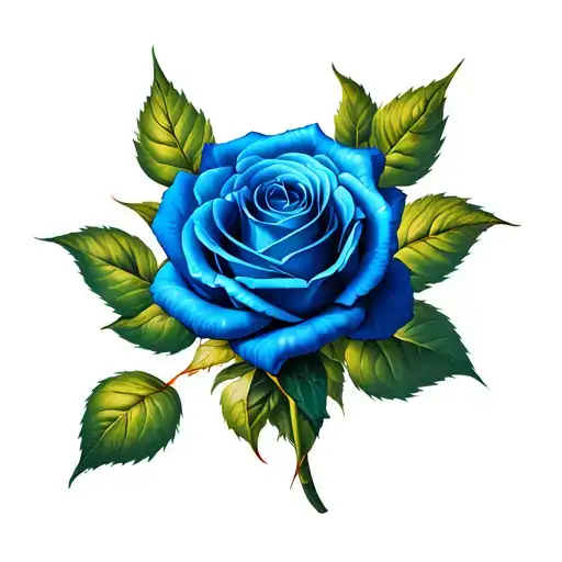 Blue Rose Dying Roses