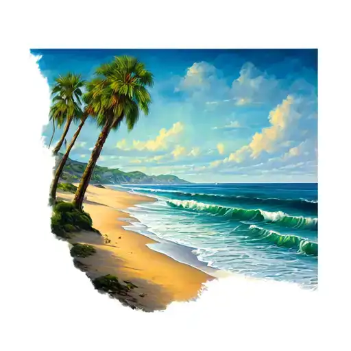 California Beach Scene