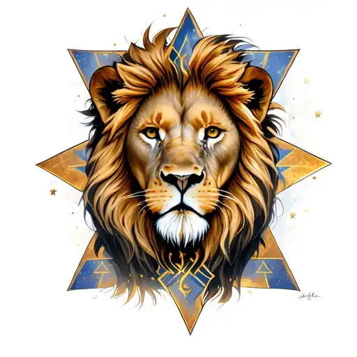 Lion And Star Of David