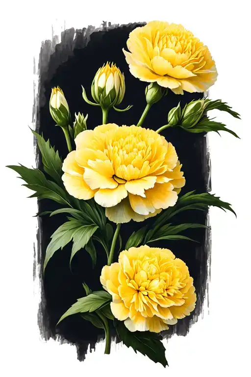 Yellow Carnation Flower