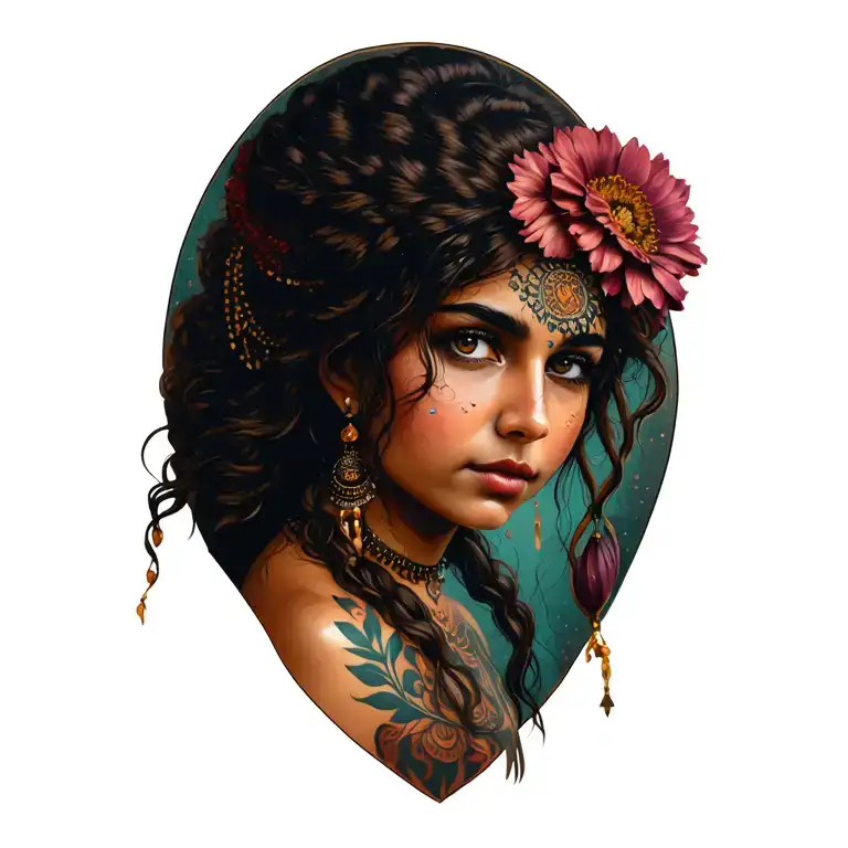 Gypsy Girl Side Profile