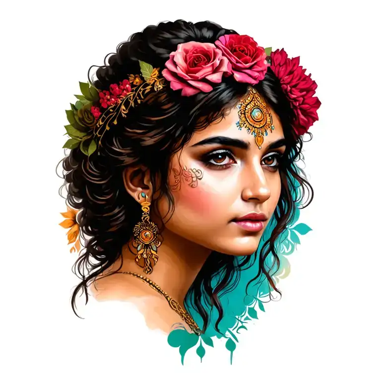 Gypsy Girl Side Profile