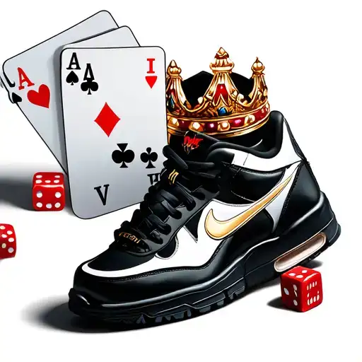 Nike Tn Shoes Poker Cards And Dice And A Rolex Crown