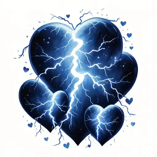 Several Lightnings With Little Hearts