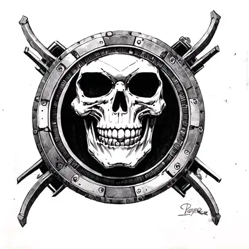 Skull On An Arc Reactor