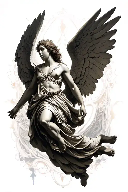 Medieval Angel Falling