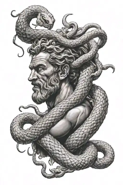 Hercules Vs Snake Intertwined