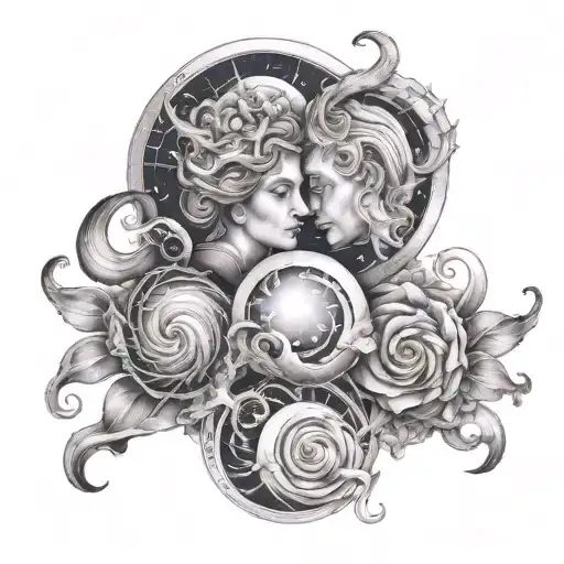 Capricorn Gemini And Aquarius Constellation Formed