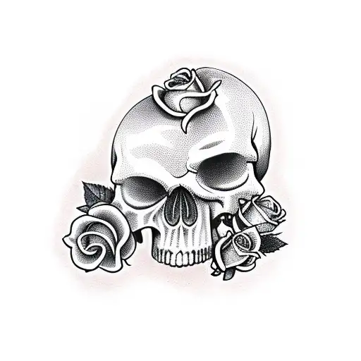 Hear No Evil See No Evil Speak No Evil Skull With Rose